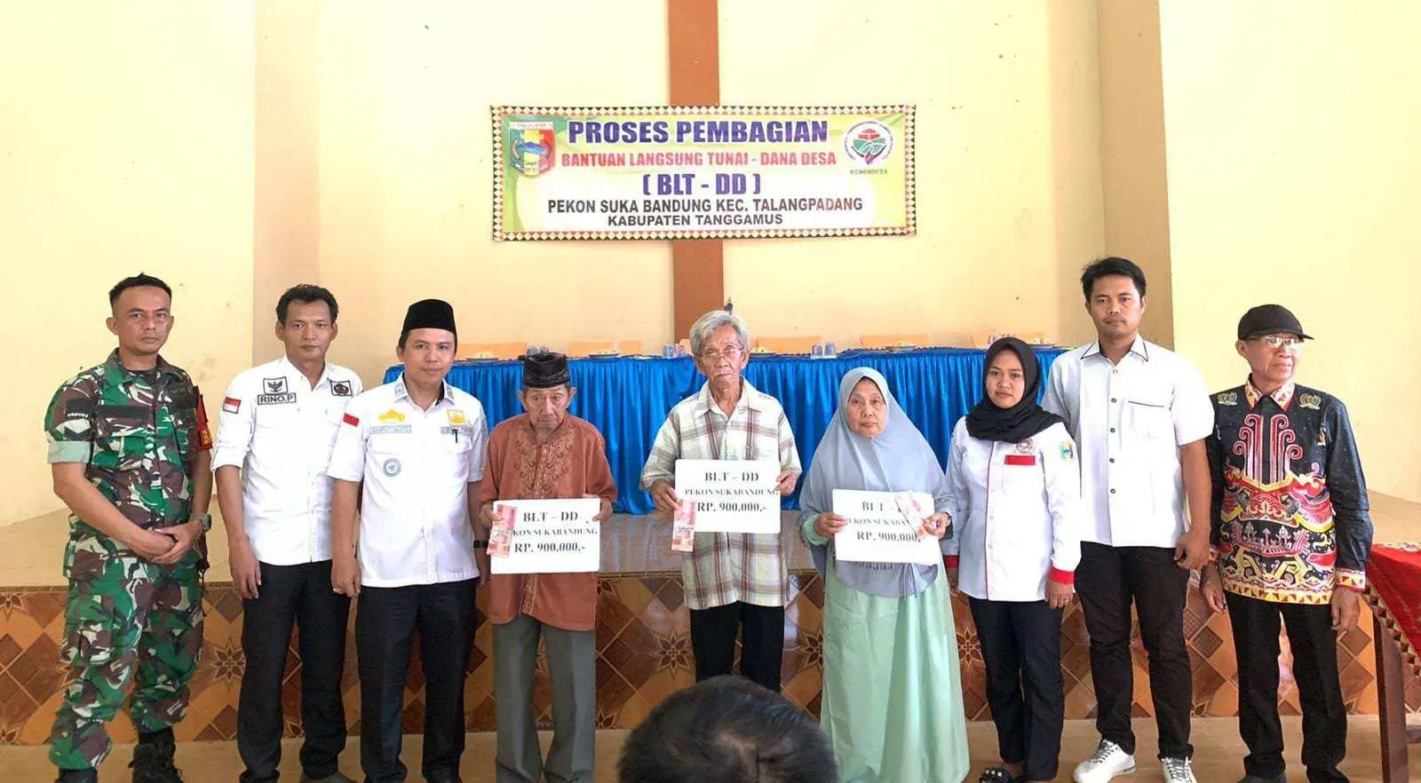 Pekon Suka Bandung Kecamatan Talang Padang Realisasikan Penyaluran BLT-DD Tahap 4 2023