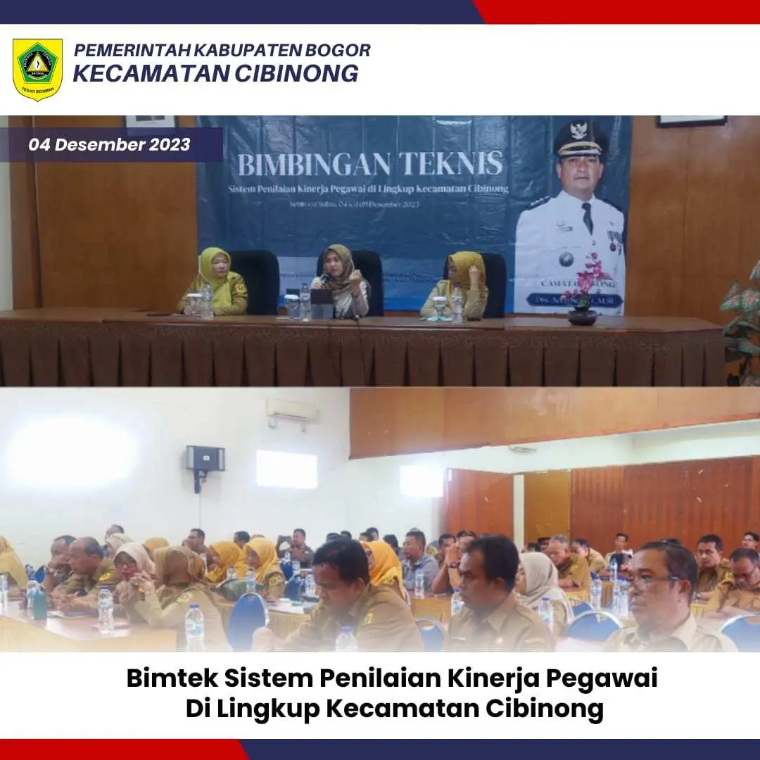 Kecamatan Cibinong Gelar Bintek Sistem Penilaian Kinerja Pegawai