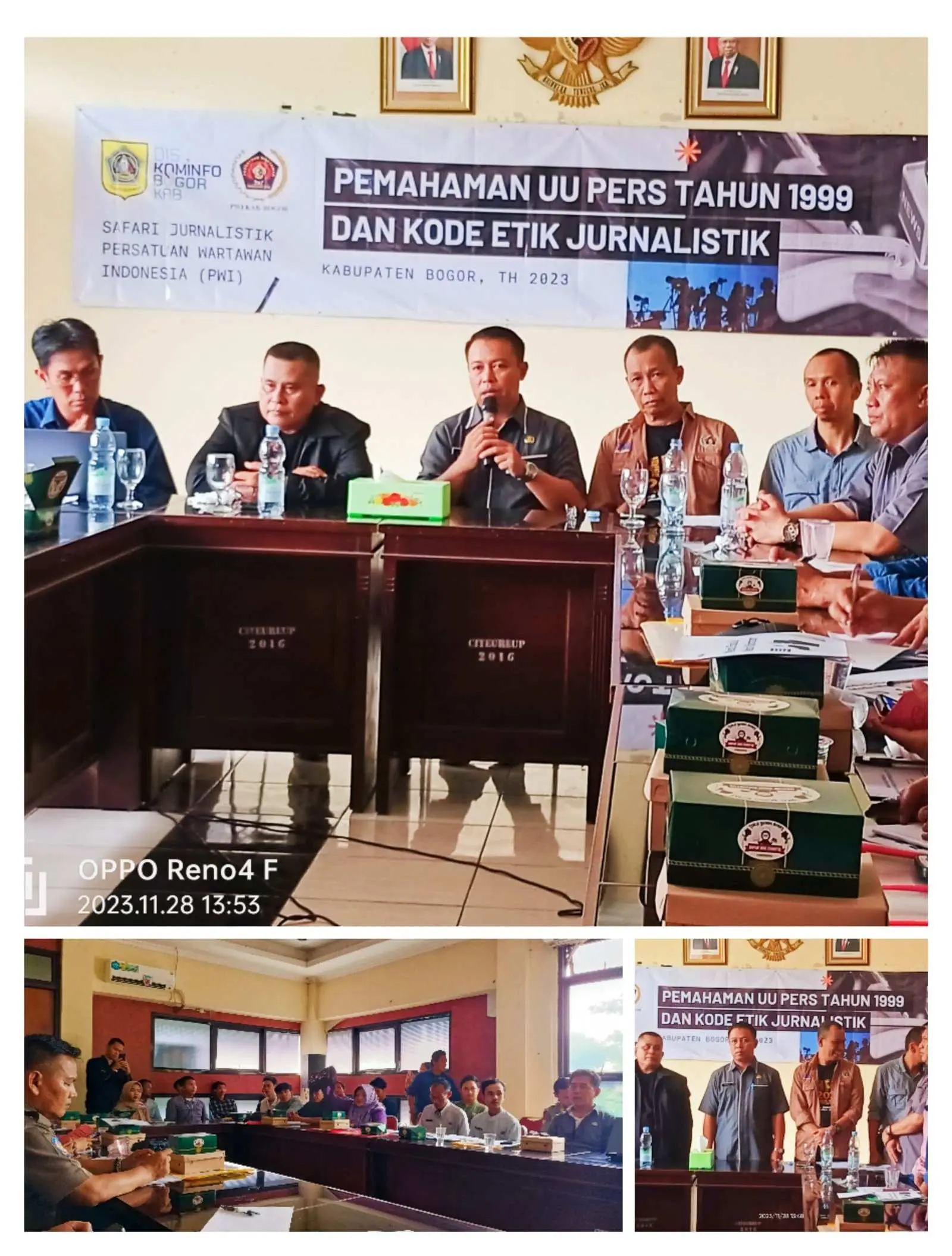 Kerjasama dengan Diskominfo, PWI Kabupaten Bogor Gelar Safari Jurnalistik di Kecamatan Citeureup