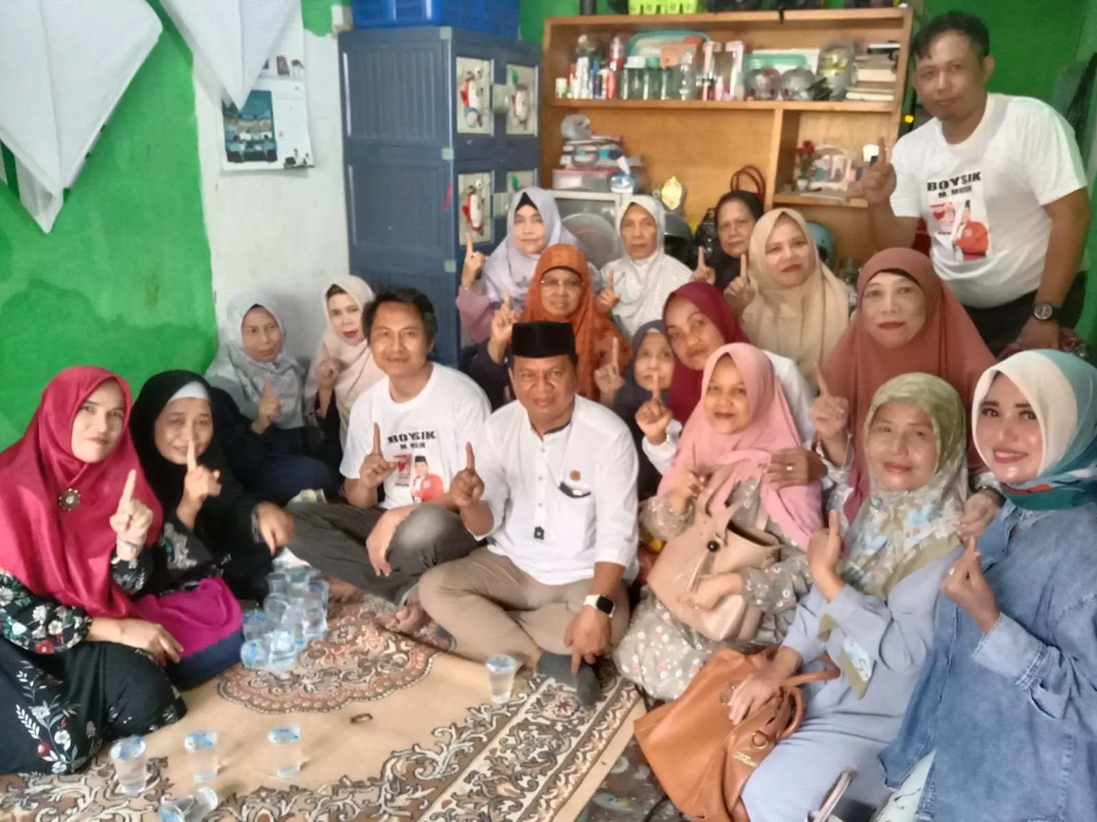 Doa Kemenangan Caleg PSI H Boysik Dari Ibu-ibu Pengajian