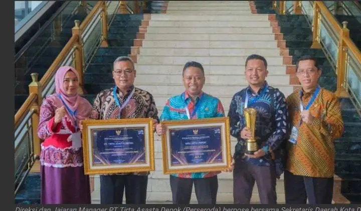 Sabet Juara 2 BUMD Award Kemendagri ini Kata Dirut Tirta Asasta dan Sekda Kota Depok