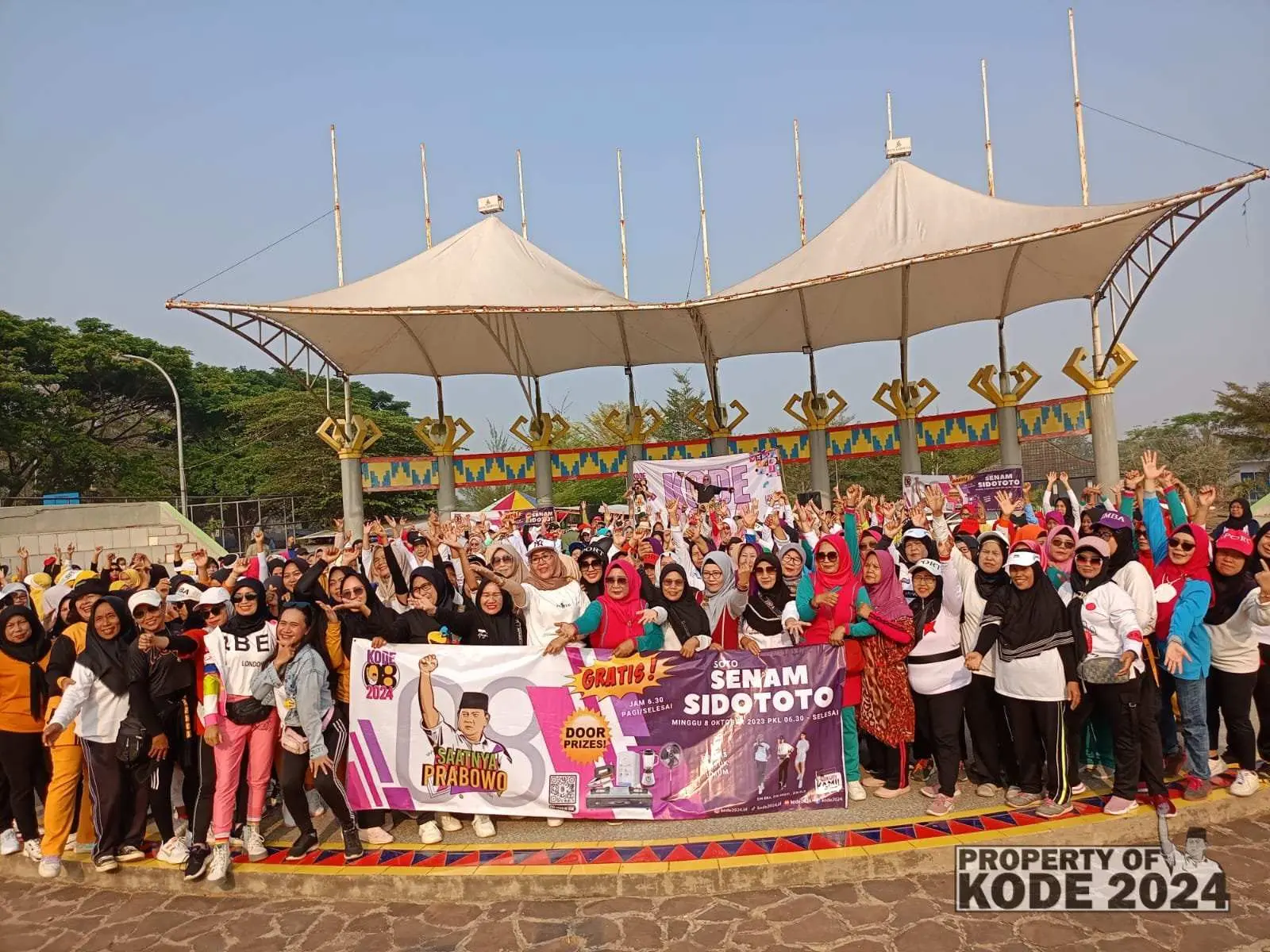 Evi Susina Ajak Masyarakat Gedong Tataan Senam Bersama