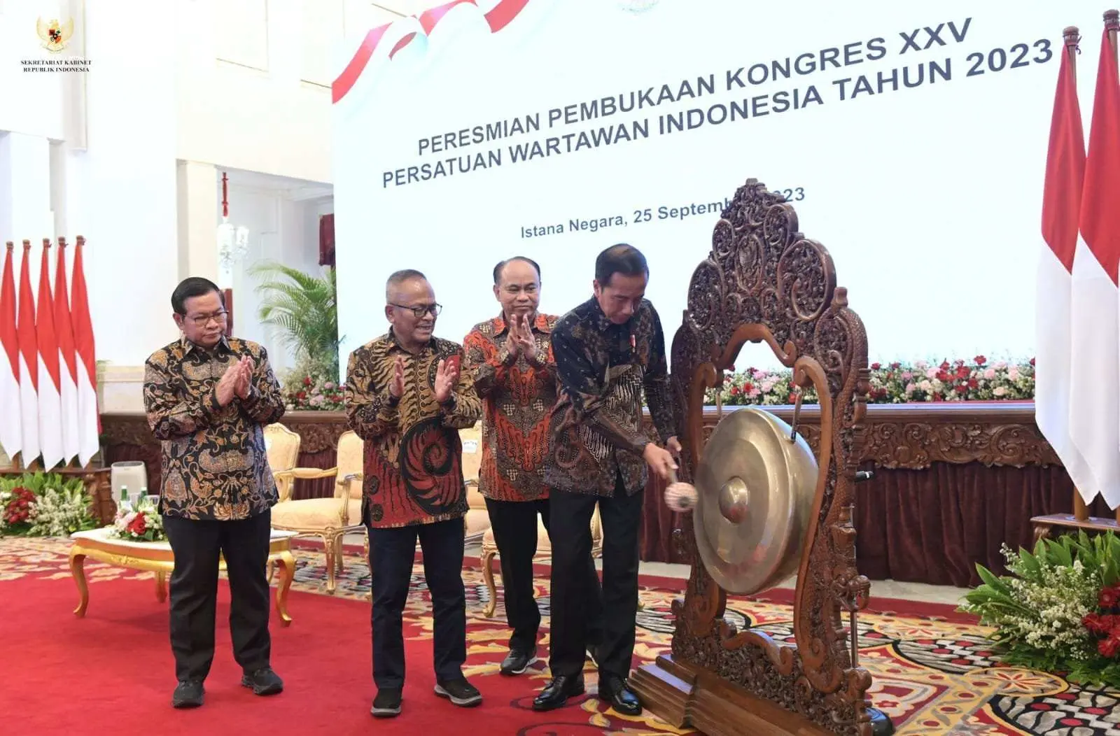 Gala Dinner Spektakuler Sambut Kongres XXV PWI 2023 di Bandung 