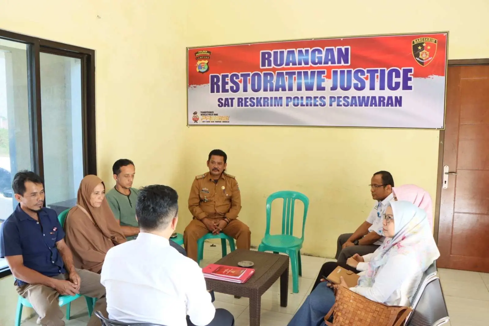 Polres Pesawaran Selesaikan Perkara Pengrusakan Lahan PTPN VII Dengan Restorative Justice