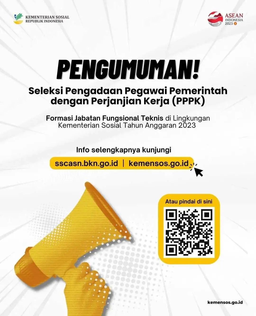 Seleksi Penerimaan PPPK di Lingkungan Kementerian Sosial RI Resmi Dibuka. Catat Tanggalnya