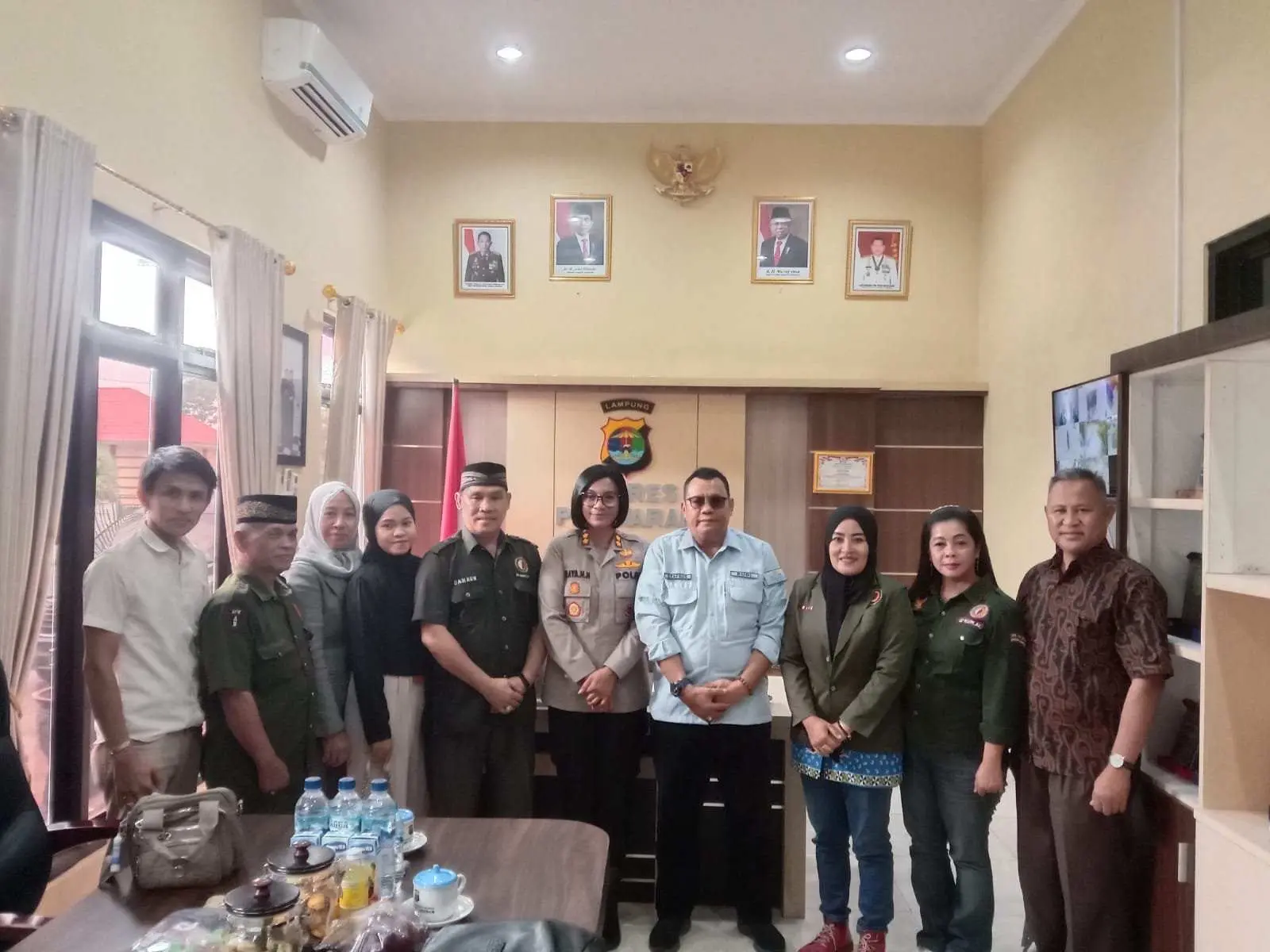 Kapolres Pesawaran Terima Audiensi Dari Organisasi KO-WAPPI Pesawaran