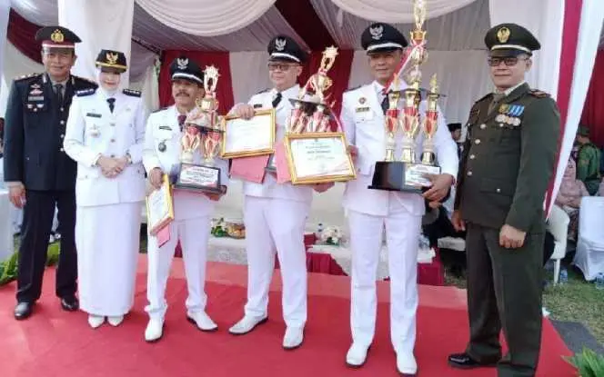 Momen HUT Ke 78 RI, Tiga Desa di Kecamatan Sukaraja Mendapat Penghargaan