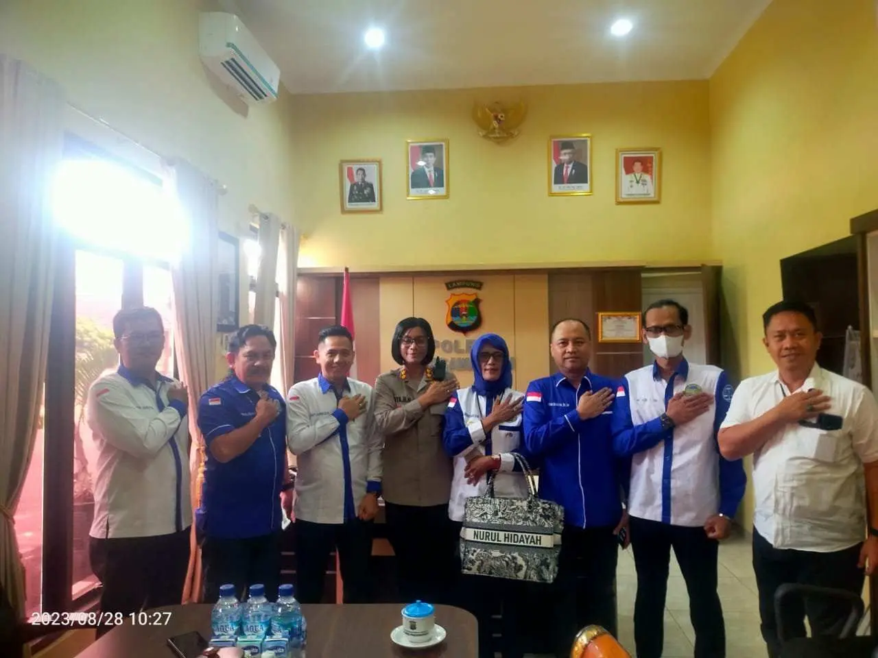 Audensi Dengan Kapolres Pesawaran DPC Peradi Gedong Tataan Usulan Kerjasama Dalam Hal Ini