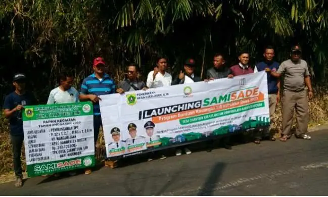 LAUNCHING PROGRAM ANGGARAN SAMI SADE TAHUN 2023 DESA CIARETEUN ILIR BANGUN DUA TPT DAN PENGASPALAN JALAN