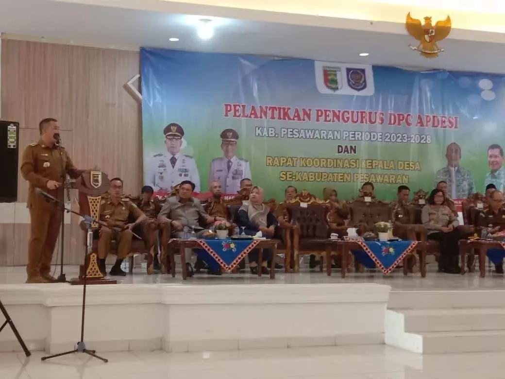 Hermansyah Resmi Nahkodai APDESI Kabupaten Pesawaran