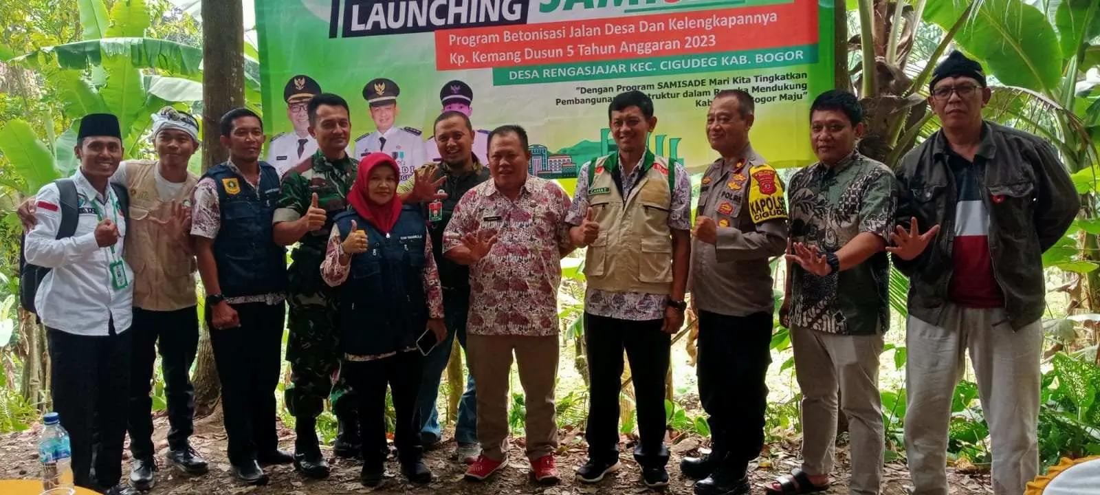 Launching Samisade Tahun 2023 Pemdes Rengasjajar Bangun infrastruktur