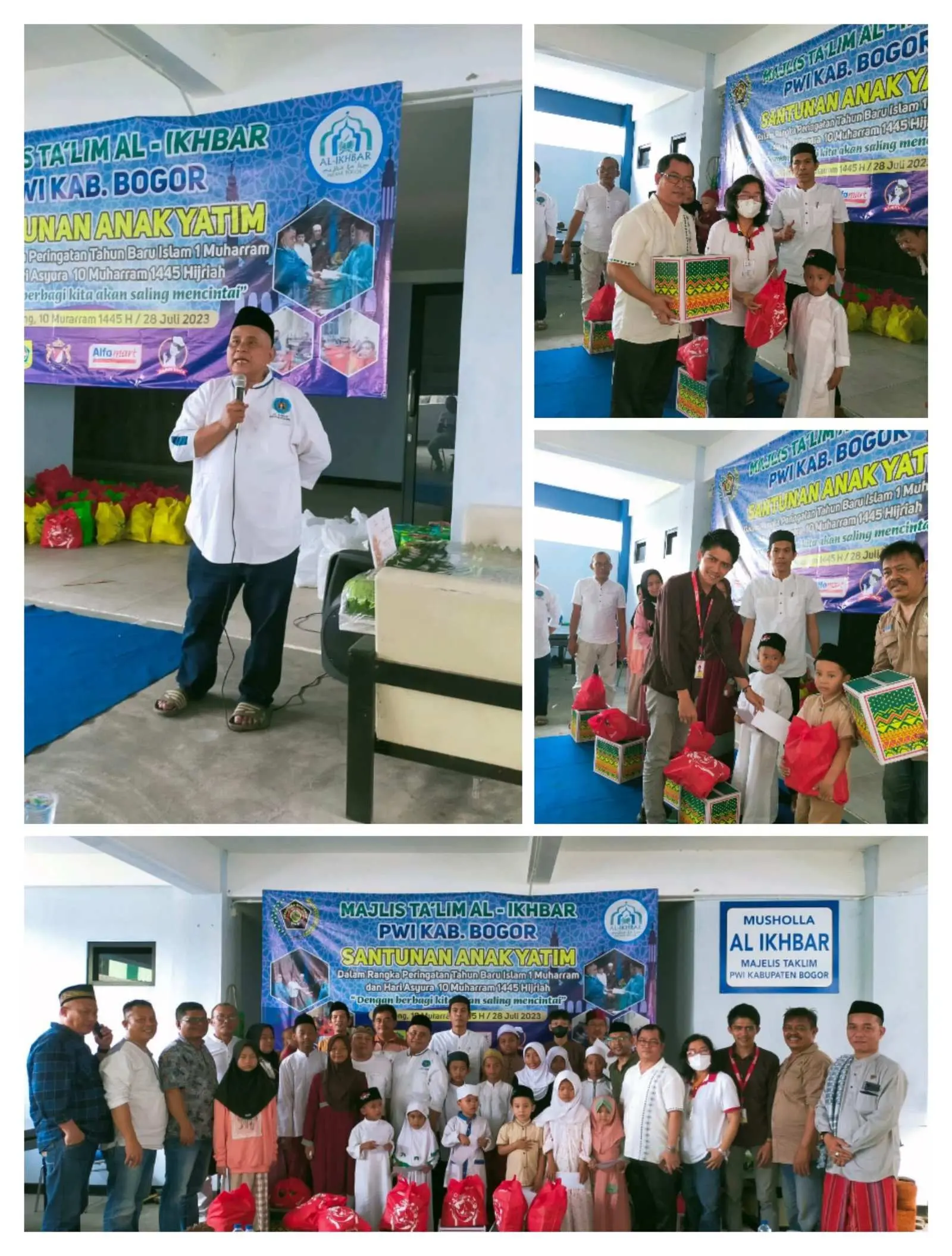 Peringati Hari Asyura MT Al Ikhbar PWI Kabupaten Bogor Gelar Santunan Anak Yatim