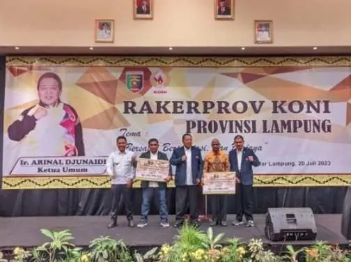 Gubernur Lampung Buka Rakerprov KONI Lampung 2023