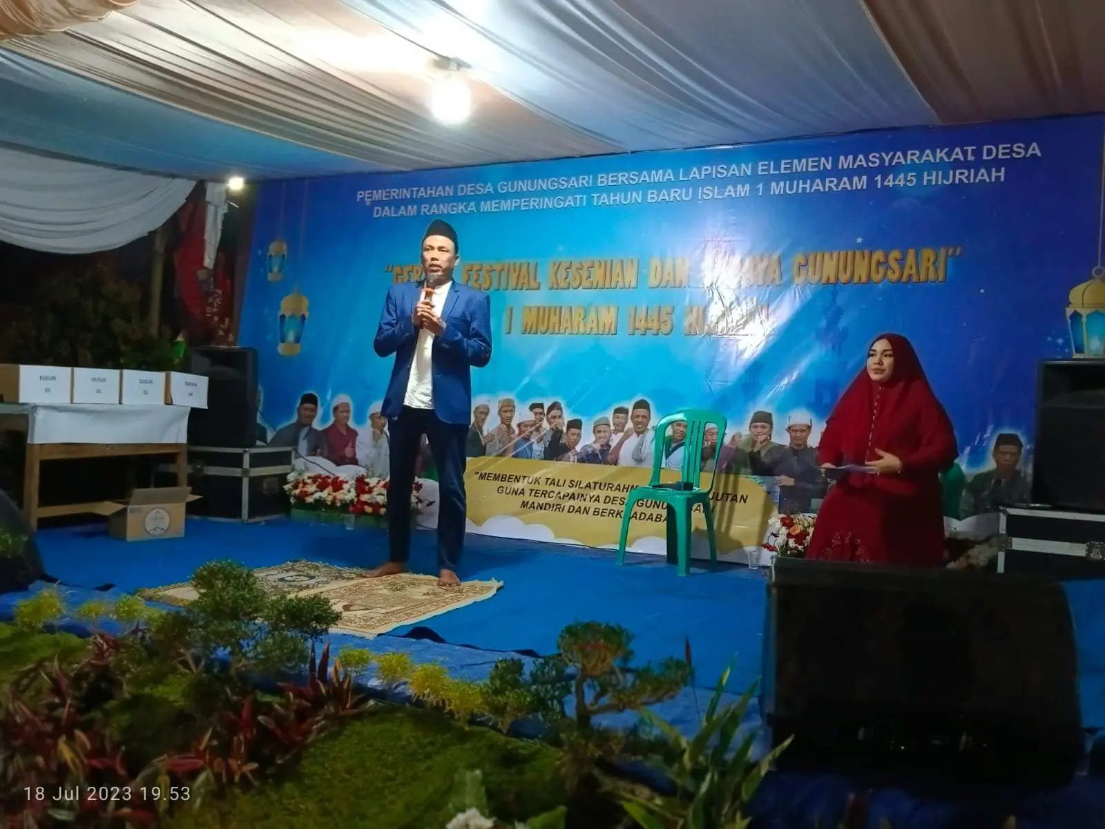 Peringatan Tahun Baru Islam 1445 H Desa Gunung Sari di Warnai Lomba dan Tradisi Budaya