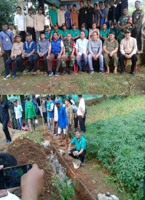 Launching Program Sami Sade Desa Kemang Tahun 2023 Membangun TPT Dan Betonisasi Jalan Desa Kemang