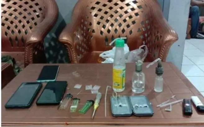 Pemred Sebuah Media di Lampung Ditangkap Polisi Saat Asyik Pesta Sabu Bersama Sang Istri