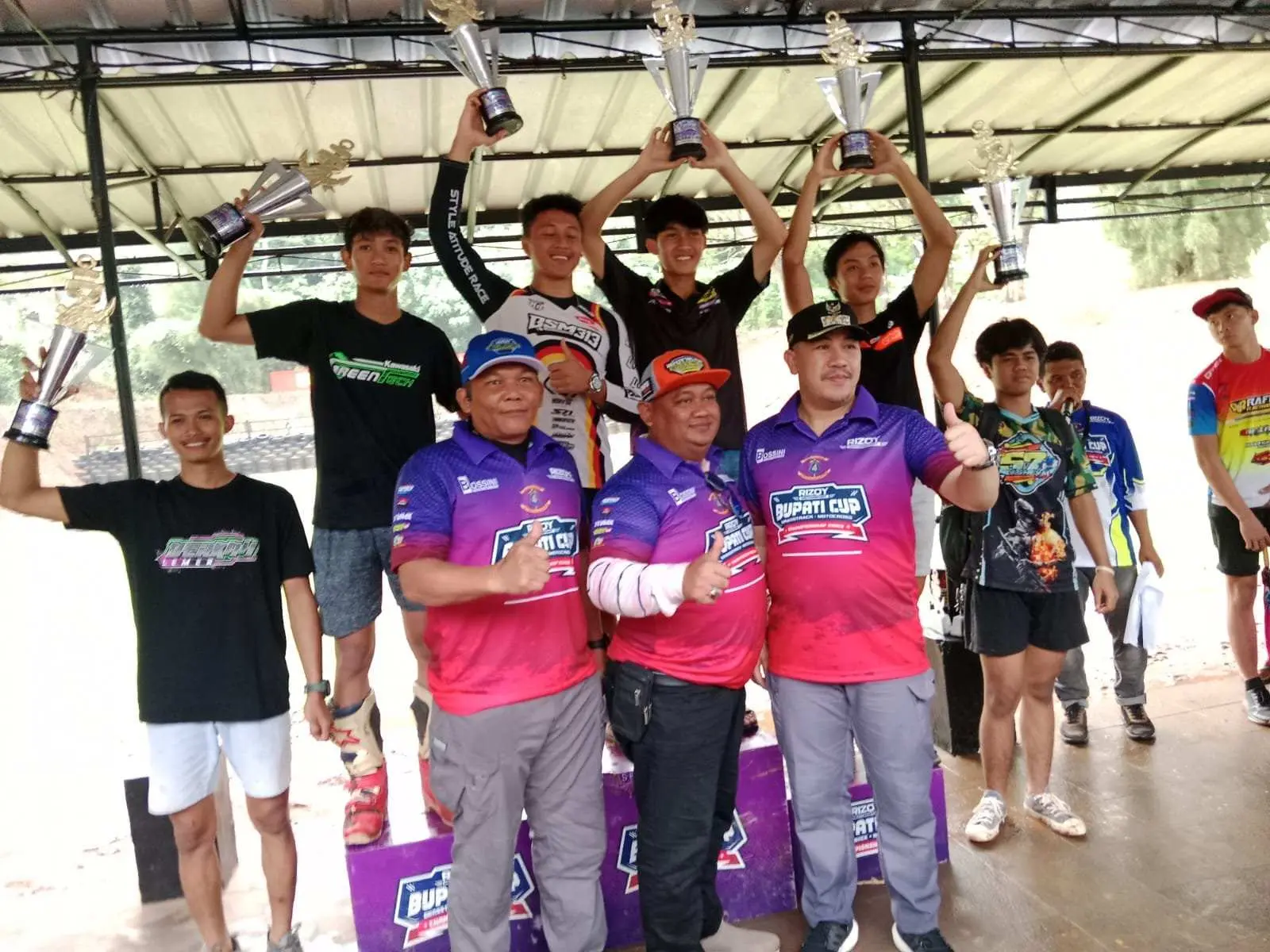 Bupati Pesawaran Hadiri Final Piala Bupati Cup Motocross Grasstrack Championship 2023