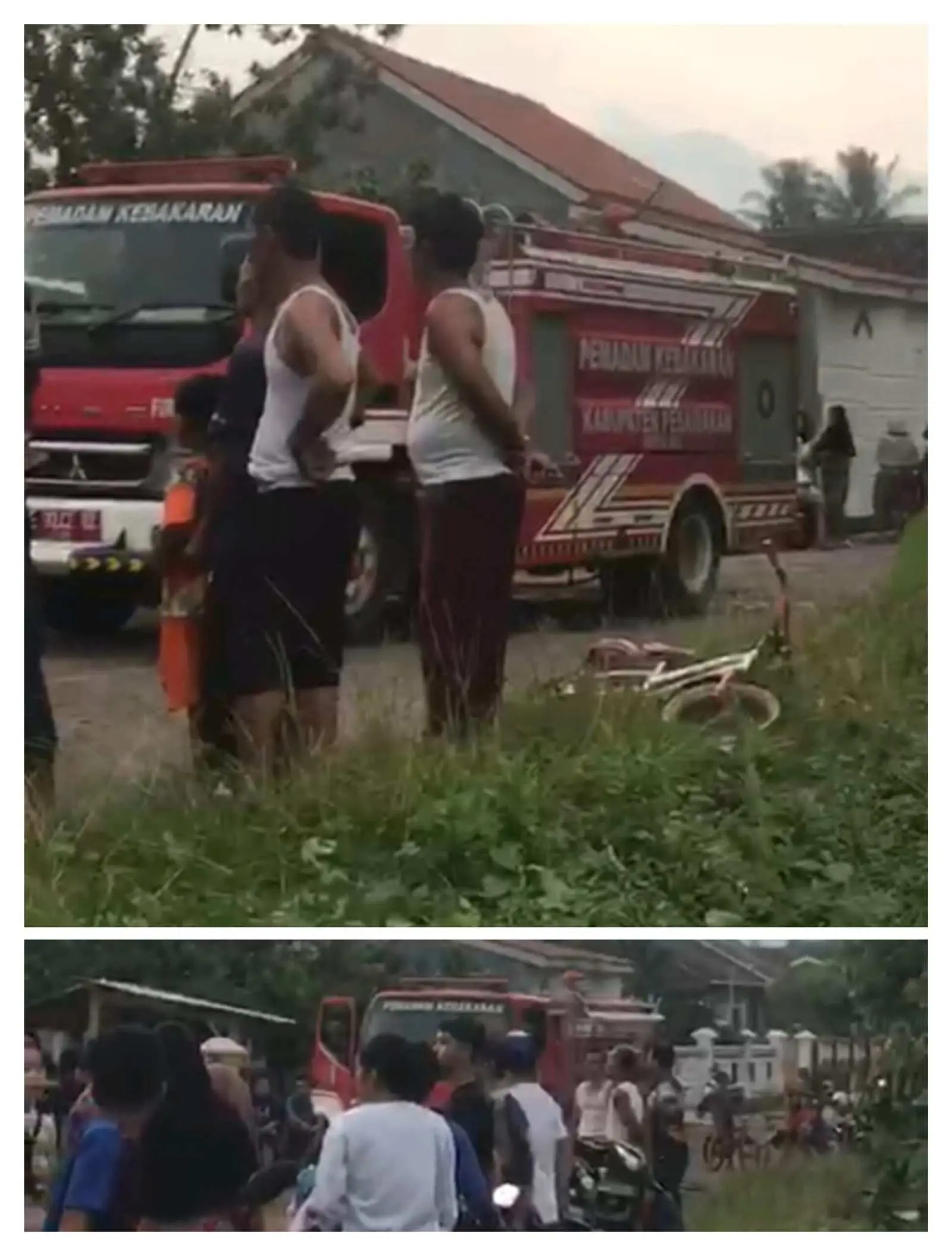 Diduga Korsleting Listrik Satu Rumah di Dusun Way Layap 2 Terbakar