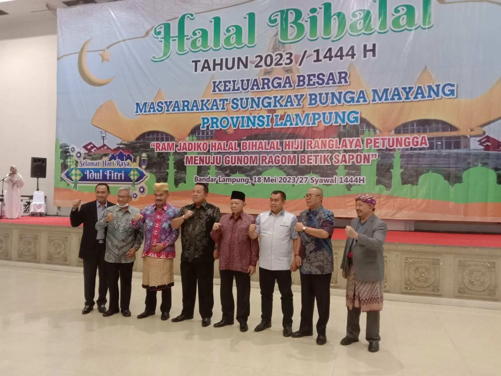 Halal Bihalal Keluarga Besar Sungkai Bunga Mayang Dihadiri Gubernur Lampung