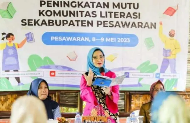 Bunda Literasi Pesawaran Minta Komunitas Literasi Terus Menambah Wawasan dan Pengetahuan