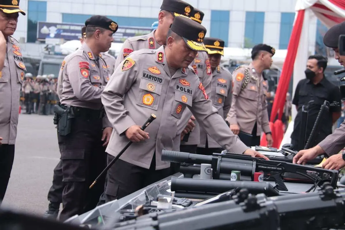 Cek Pasukan dan Perlengkapan, Kapolda Minta Anggota Hindari Arogansi