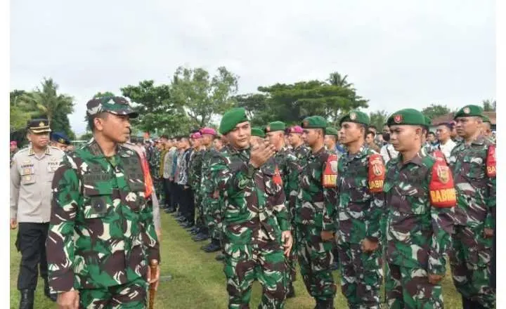 Siap Amankan Kunjungan Presiden Jokowi, Kodim 0421/Lamsel Kerahkan Seluruh Babinsa