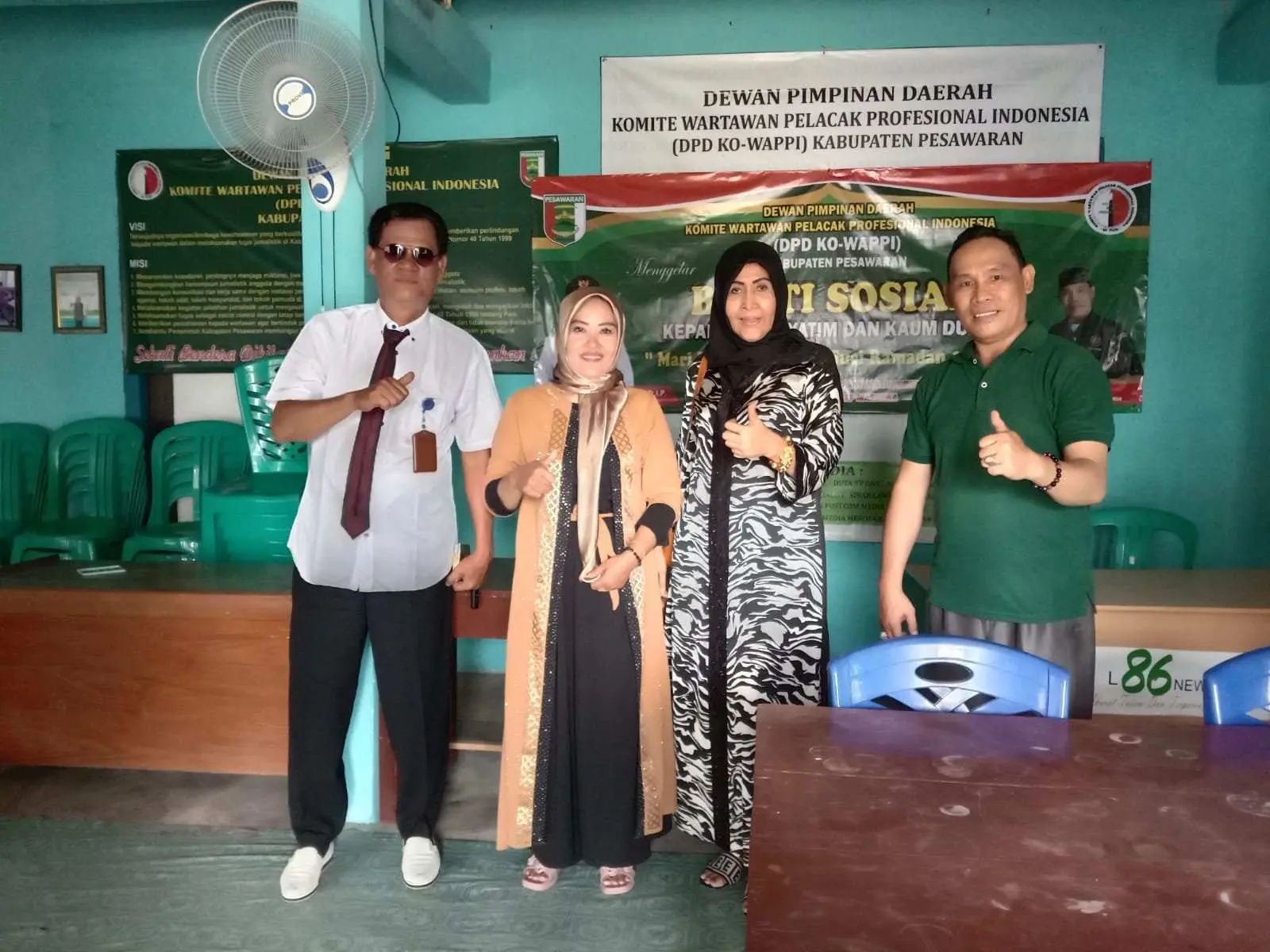 Evi Susisa Hadiri Kegiatan Baksos KO-WAPPI Pesawaran