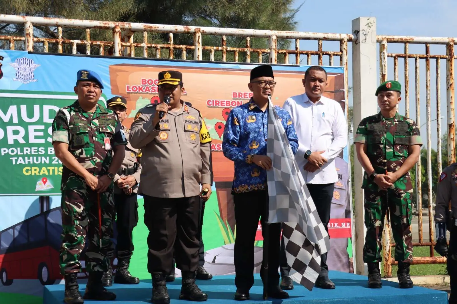Kapolres Bogor Lepas Keberangkatan Mudik Gratis 2023