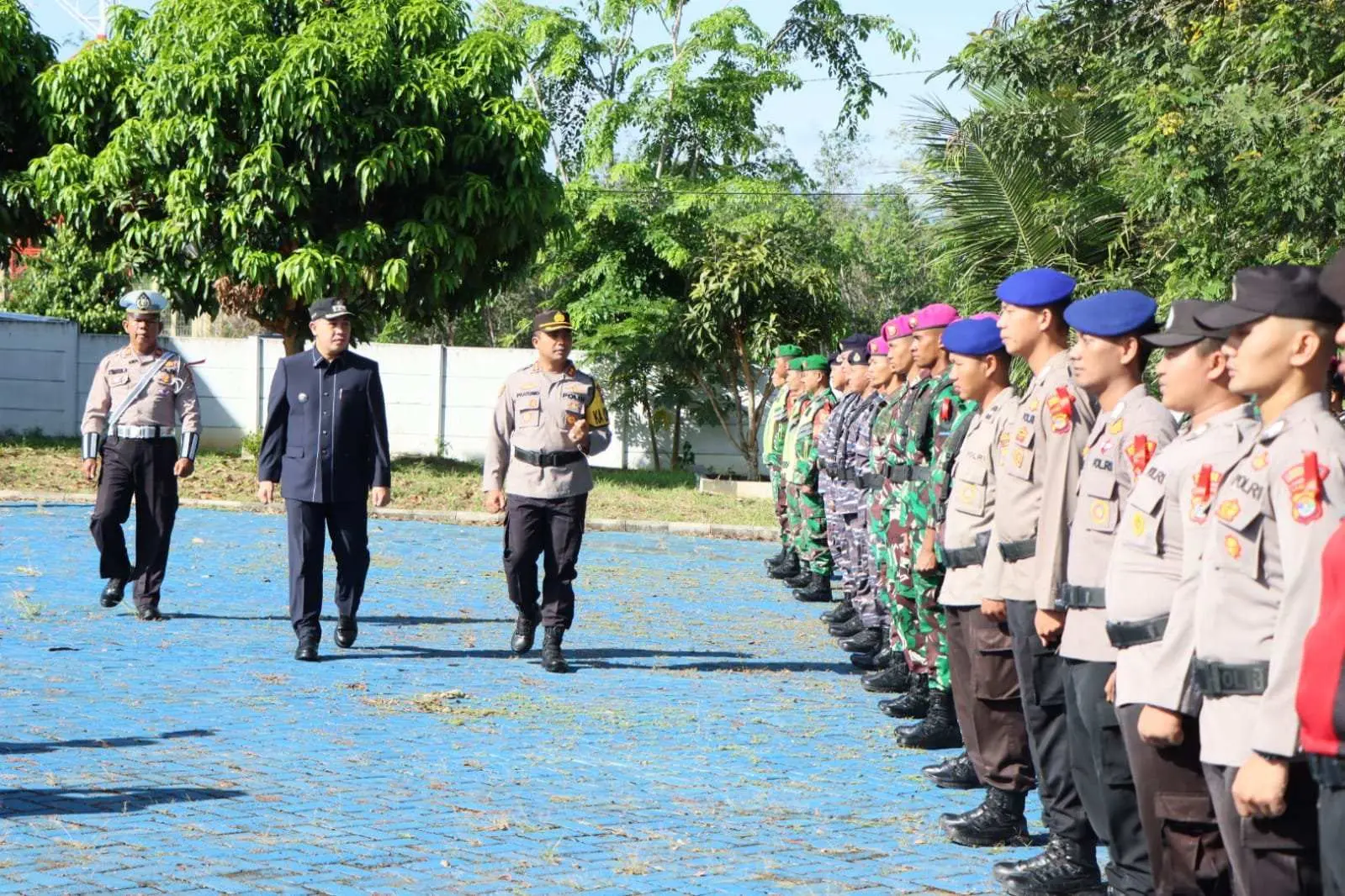 Kapolres Pesawaran Pimpin Apel Gelar Pasukan Ops Ketupat Krakatau 2023