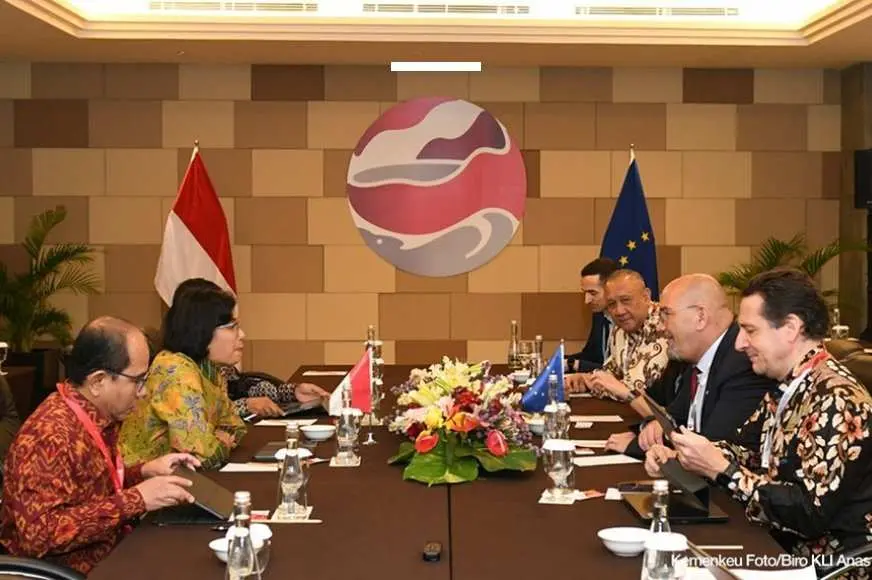 Pertemuan Bilateral Menkeu Sri Mulyani dengan European Union ASEAN Business Council