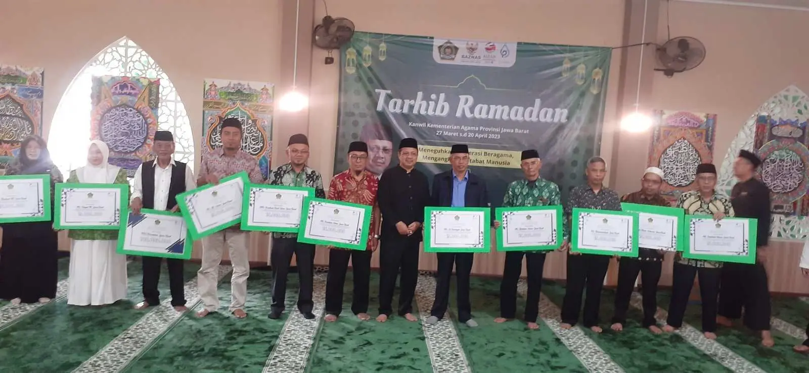 Tarhib Ramadhan, Kanwil Provinsi Jabar Serahkan Bantuan Untuk Ormas Islam