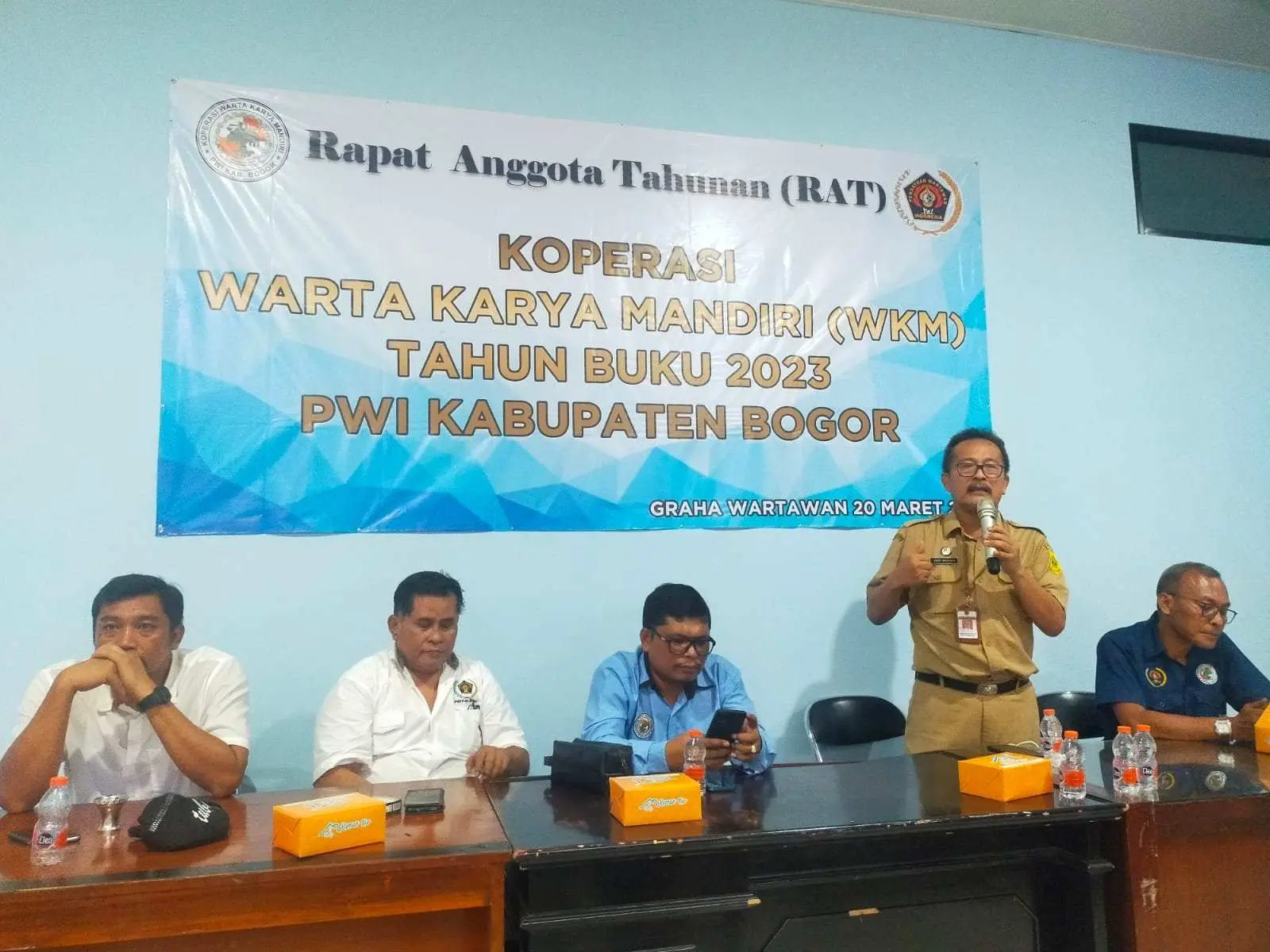 Koperasi WKM PWI Kabupaten Bogor Gelar RAT, Ini Pesan Kadis Koperasi & UMKM