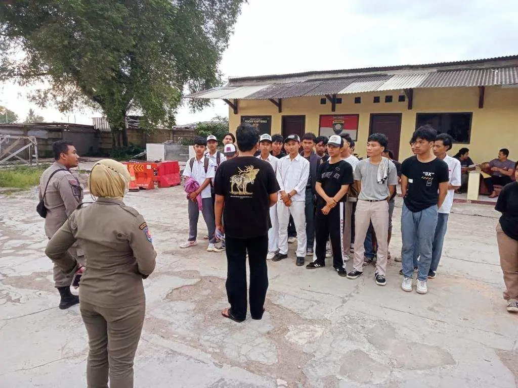 Diduga Akan Tawuran Puluhan Pelajar di Parungpanjang Diamankan Polisi 