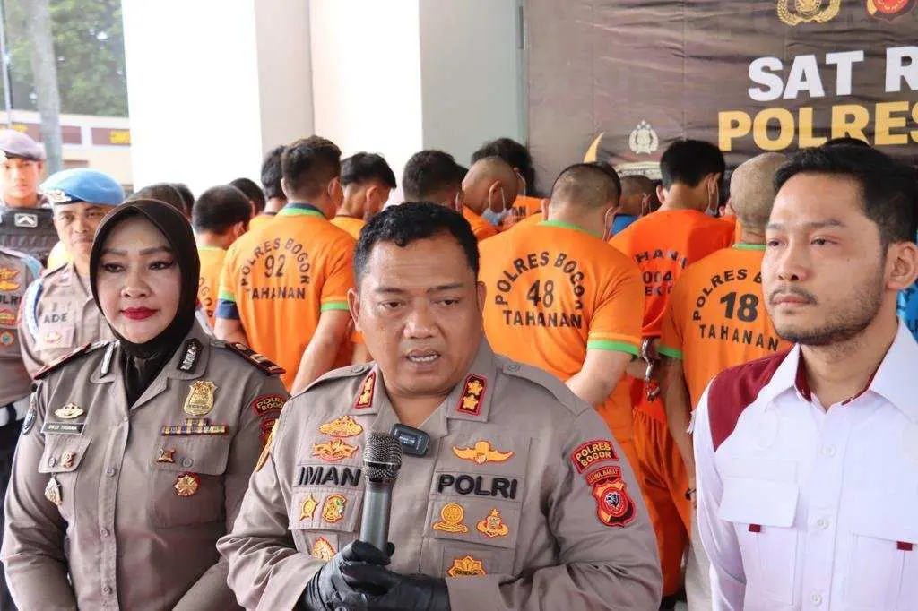Polres Bogor Tangkap 39 Pelaku Curanmor Hanya Dalam Waktu 10 Hari