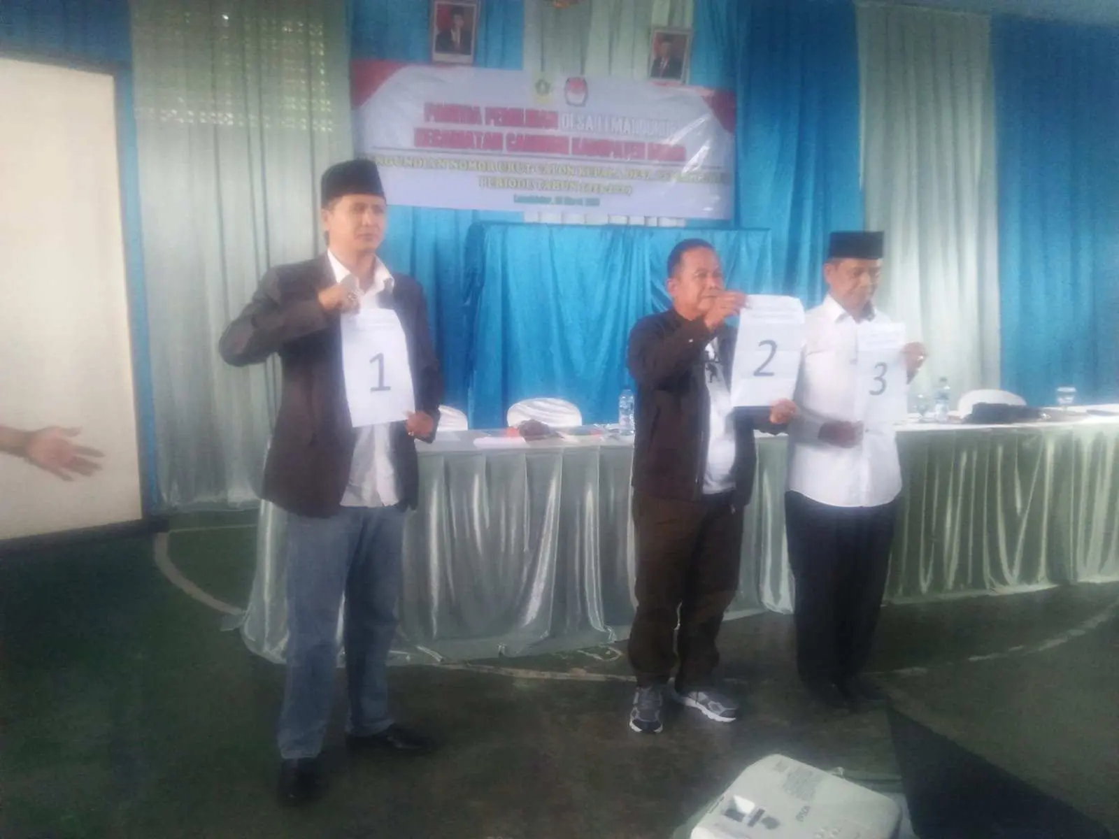 Desa Lemah Duhur Gelar Pengundian Nomor Urut Calon Kades