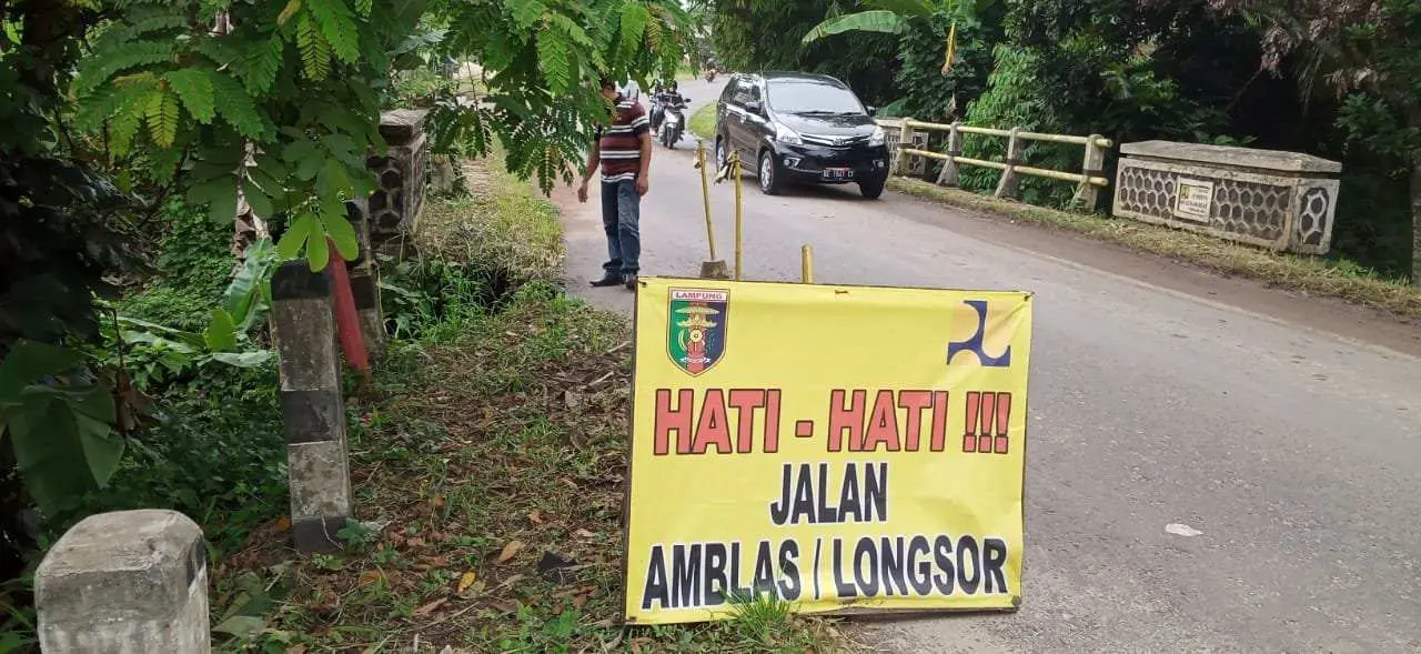 Dinas PUPR Pesawaran Pastikan Jalan Provinsi Di Dusun Suka Marga Diperbaiki Tahun Ini