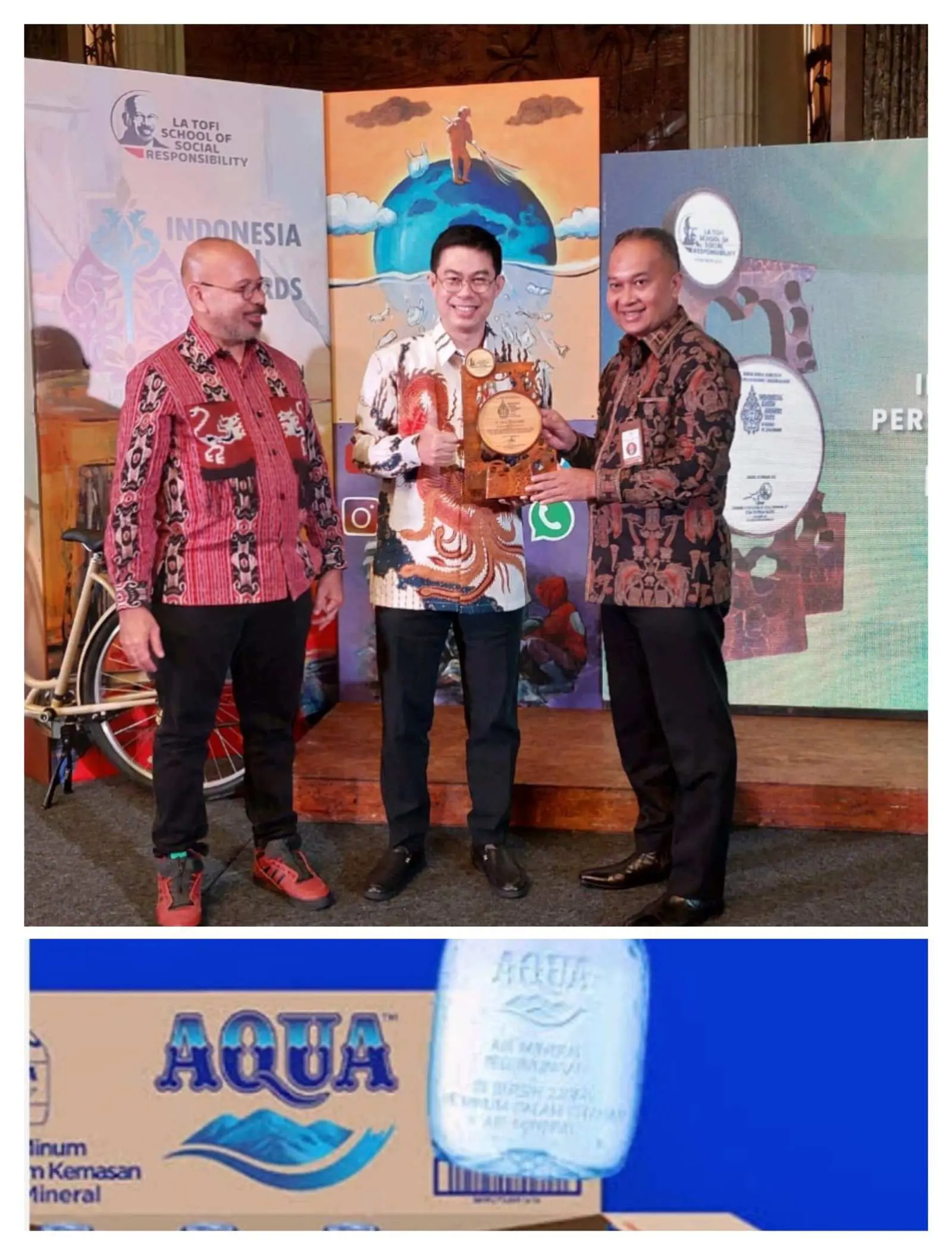 Bertepatan Ulang Tahun AQUA ke-50, Danone-AQUA Raih The Best Green Program 2023