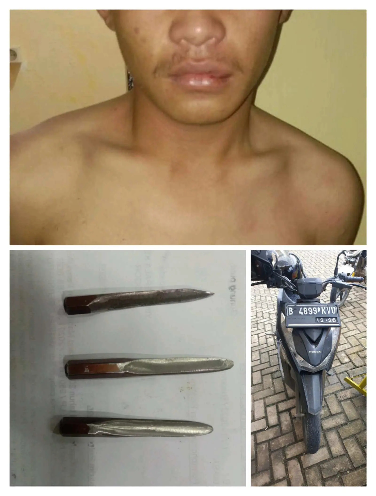 Aksinya dipergoki Warga Dua Pelaku Curanmor di Gunung Putri Diamankan Polisi 