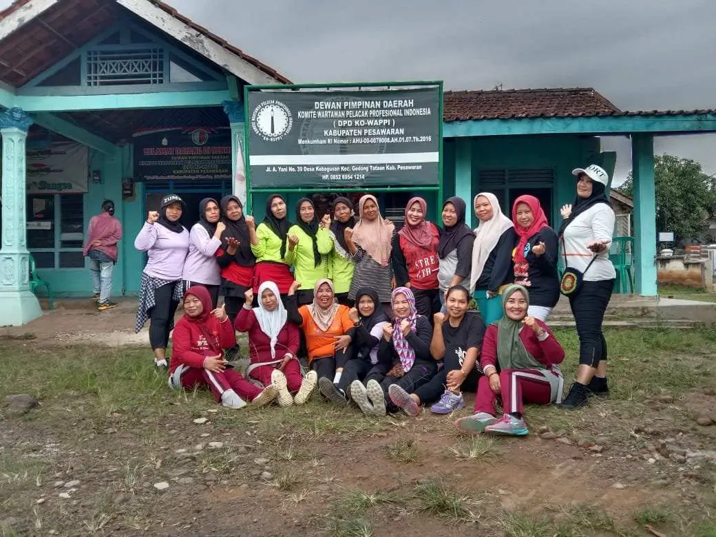 Sambut HPN DPD KO-WAPPI Kabupaten Pesawaran Gelar Senam Sehat