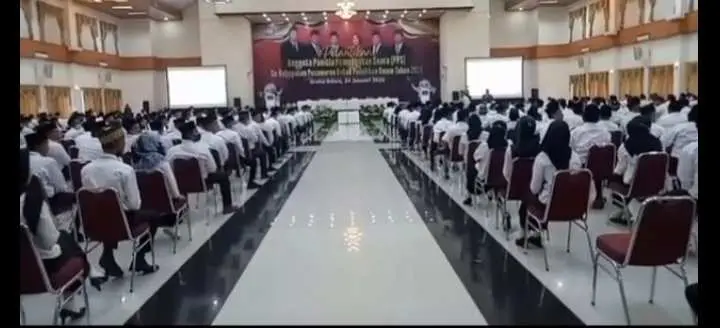 KPU Kabupaten Pesawaran Lantik  444 PPS Untuk Pemilu 2024