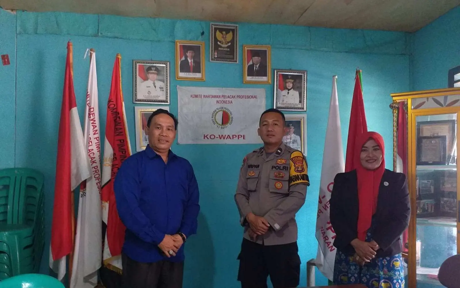 Aipda Ruspanuddin Sambangi Sekretariat DPD KO-WAPPI Pesawaran, Ini yang Disampaikan