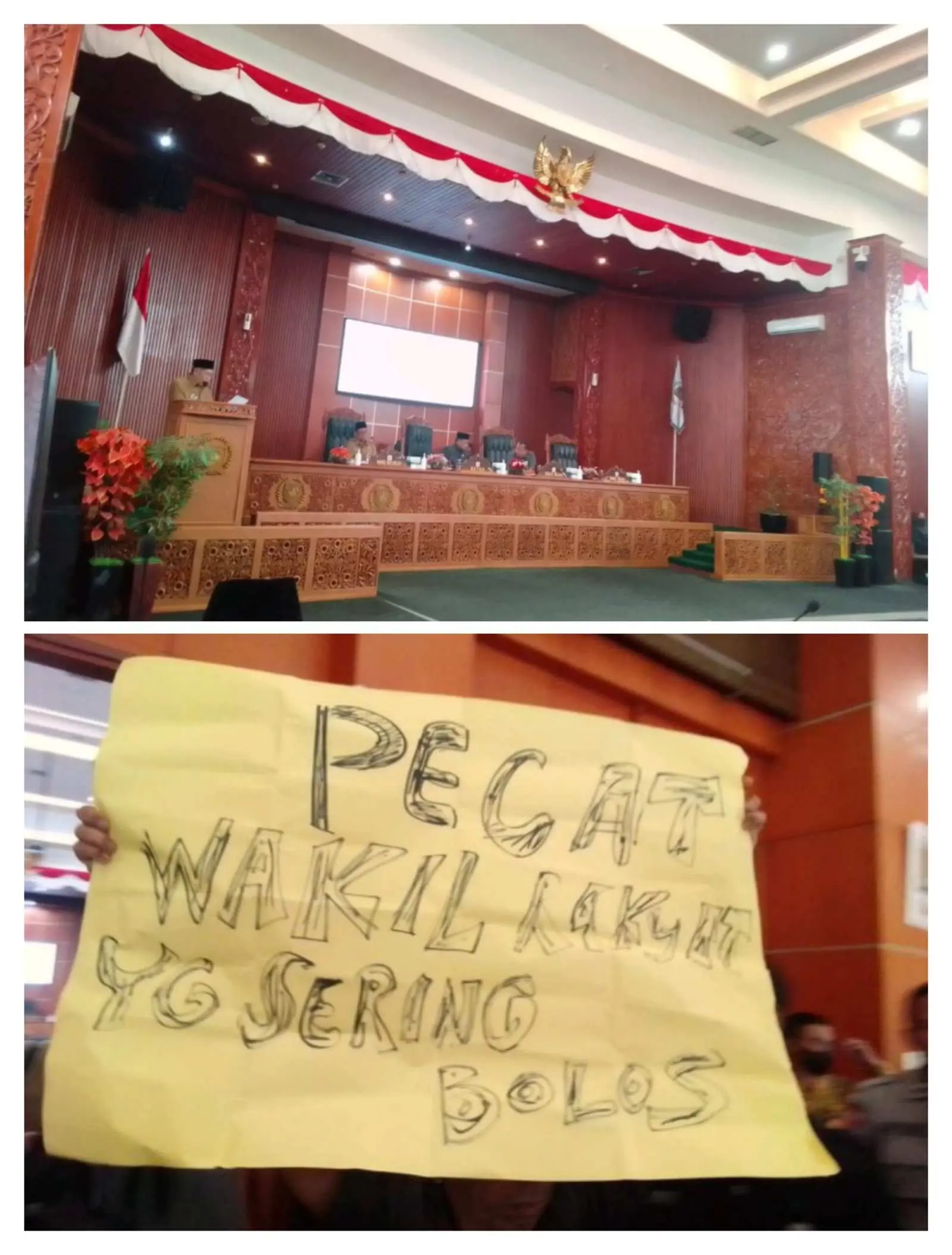 Sidang Paripurna Perdana DPRD Kota Depok Ricuh, Sejumlah Aktivis Orasi Sampaikan Hal Ini