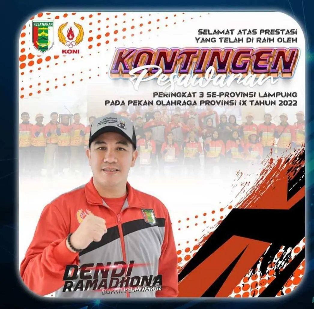 Kabupaten Pesawaran Juara lll Di Porprov lX Lampung