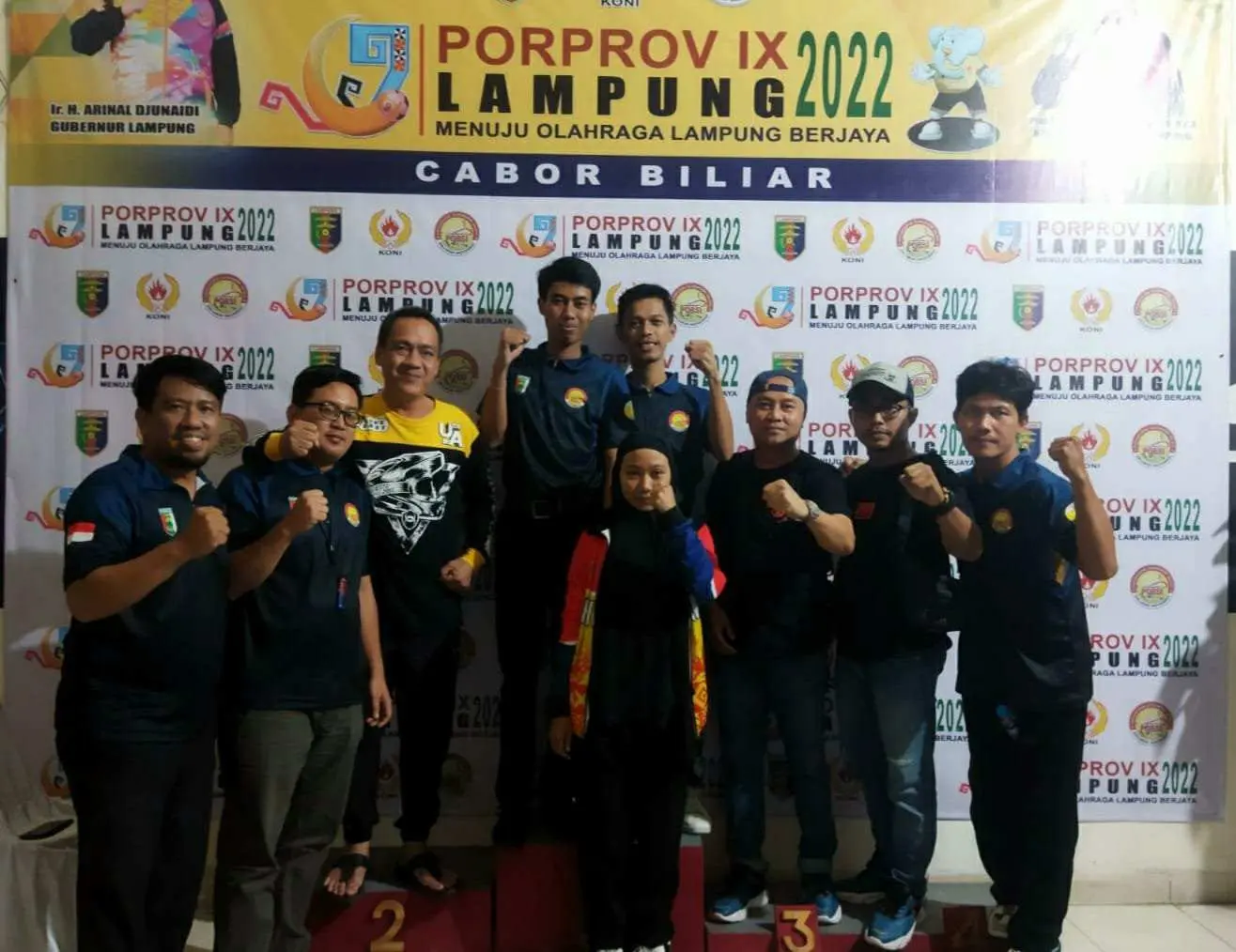 Kabupaten Pesawaran Tambah Pundi Medali Emas dari Cabang Biliard 