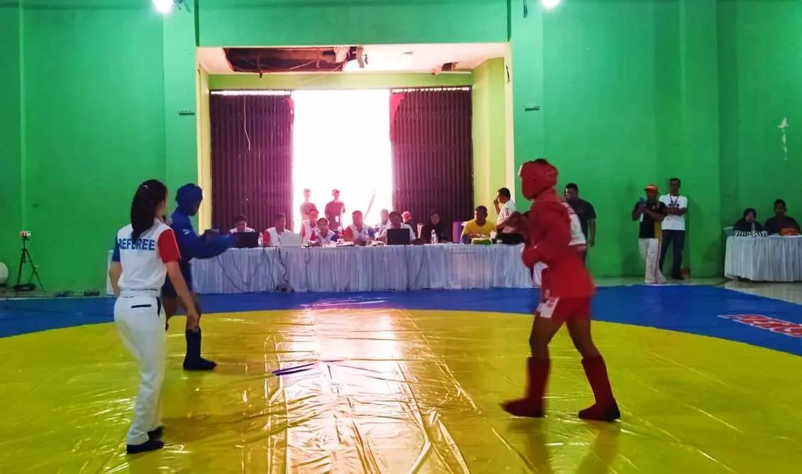 Wahyu Andika Atlet Sambo Pesawaran Berhasil Raih Medali Emas di Porprov IX Lampung