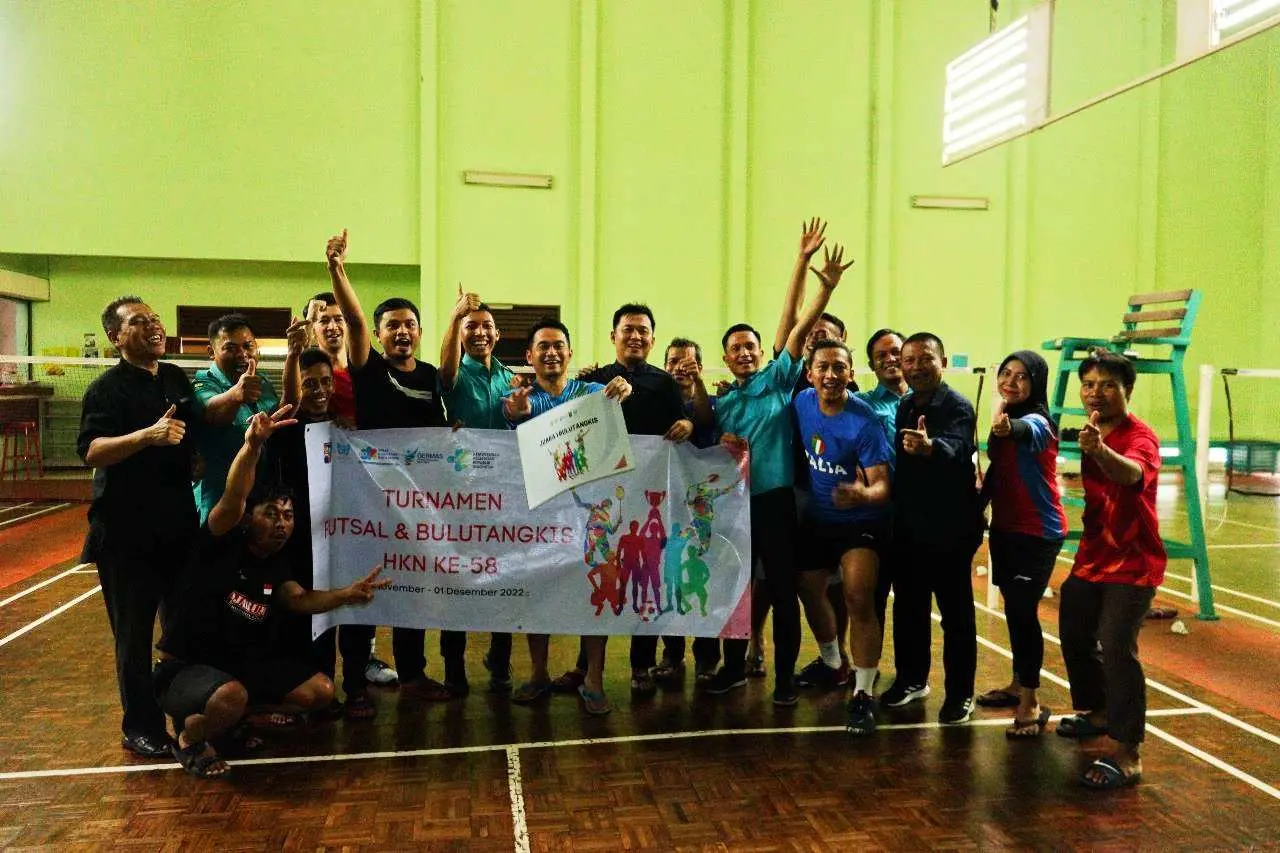 HKN Ke-58, RSUD Kota Bogor Juara Umum di Turnamen Bulutangkis