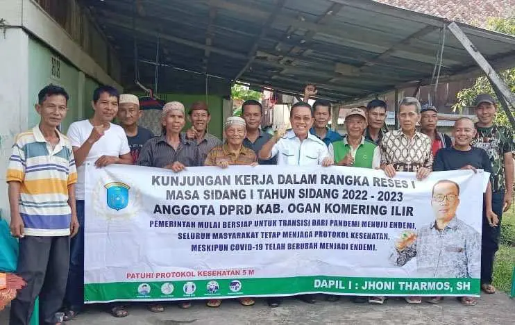 Anggota DPRD OKI Jhoni Tarmusi, SH Jaring Aspirasi Melalui Reses