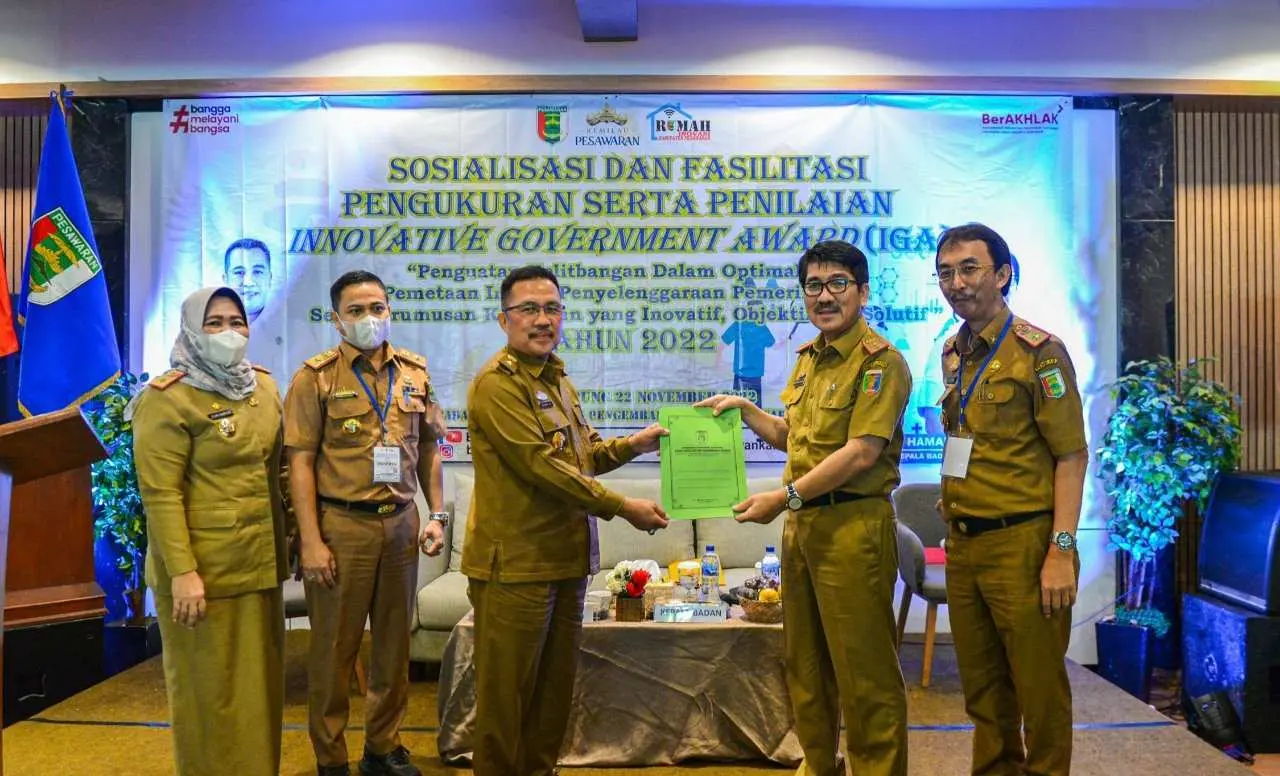 Pemkab Pesawaran Buka Kegiatan Sosialisasi Dan Fasilitasi Penilaian IGA