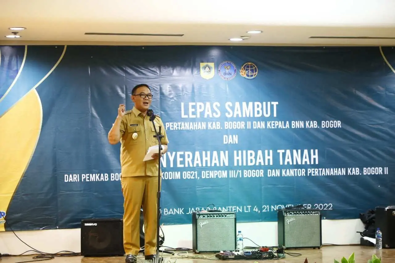 Plt.Bupati Bogor Hadiri Acara Lepas Sambut Kepala BPN II dan Kepala BNNK Kabupaten Bogor