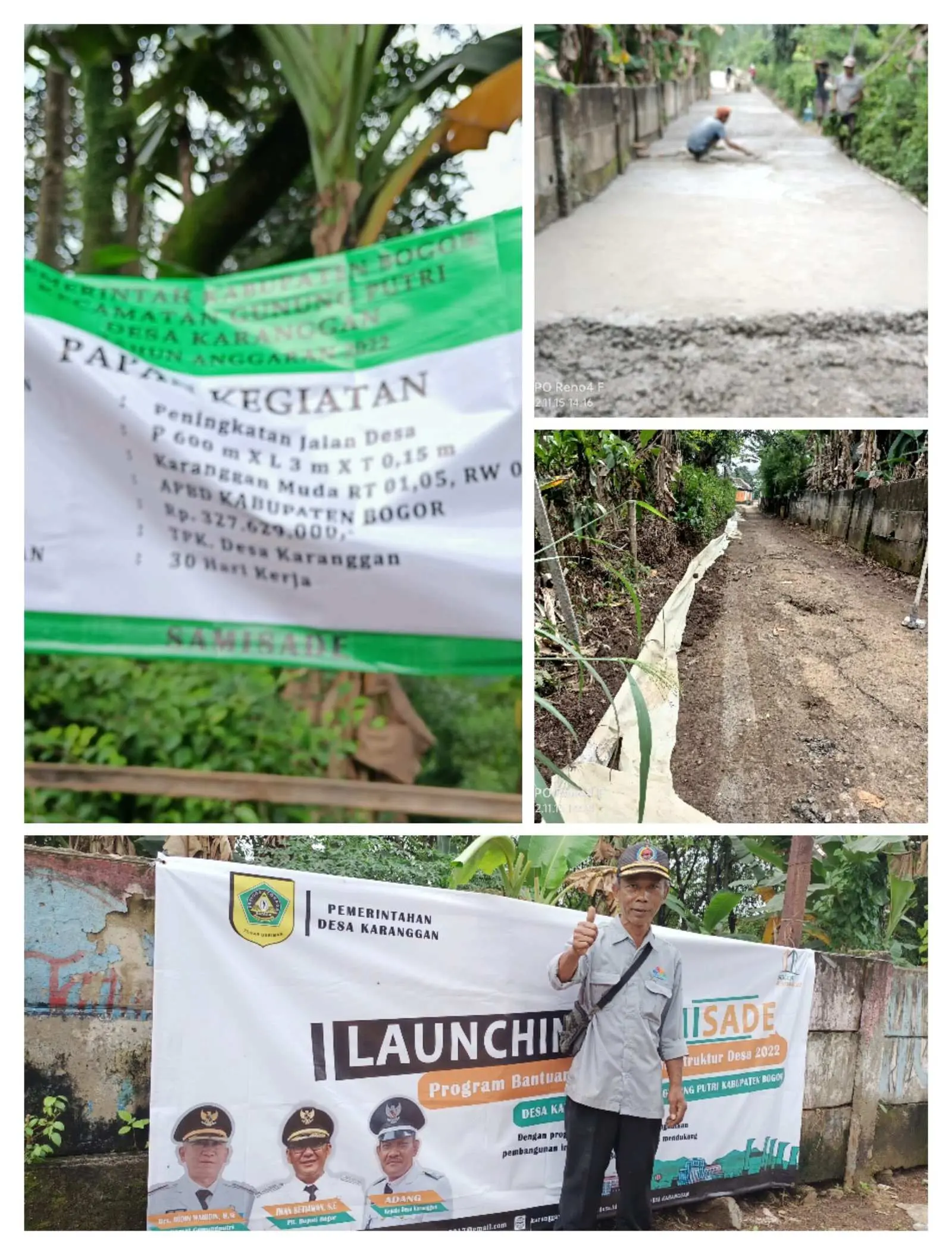 Program Samisade Desa Karanggan Fokus Bangun Infrastruktur Jalan